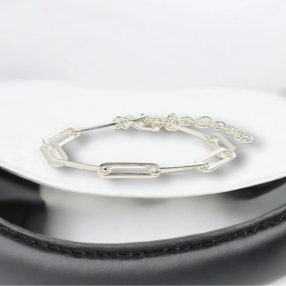 🆕J. Crew Paper Clip Link Bracelet - Picture 1 of 12